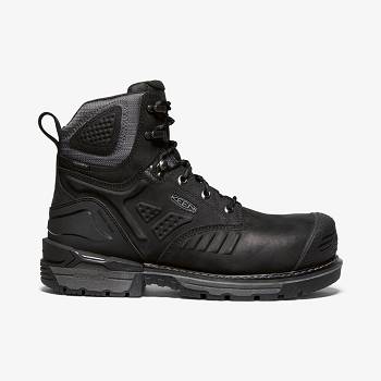 KEEN Férfi Philadelphia 6" Waterproof (Carbon-Fiber Toe) Munkavédelmi Bakancs Fekete